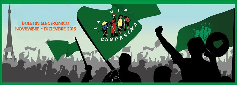 La Vía Campesina – Boletín Electrónico Noviembre – Diciembre 2015